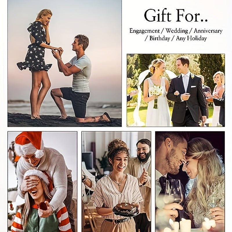 3.6ct Statement Ring - Exquisite 925 Sterling Silver Jewelry with High-Quality Craftsmanship, Perfect for Elevating Daily Outfits and Evening Party Looks, Ideal Gift for Her with Luxurious Gift Box