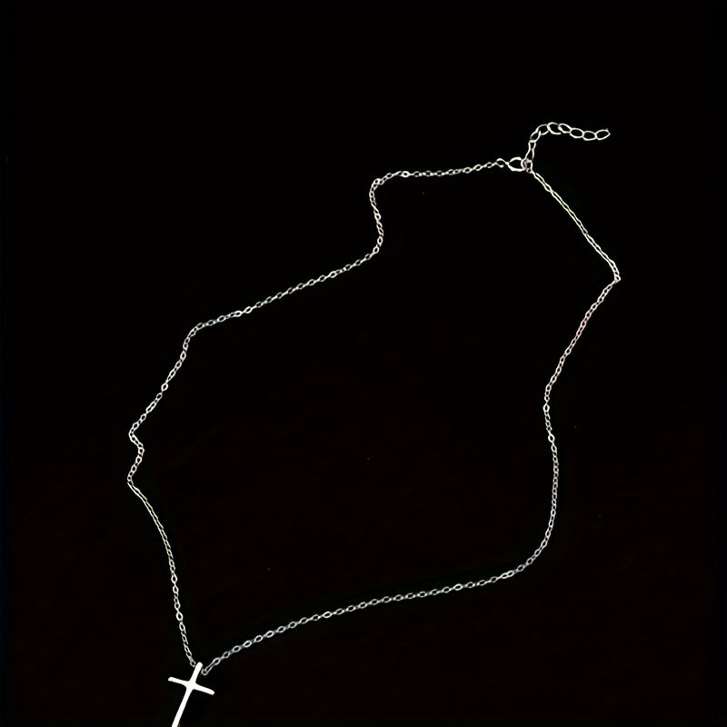 Classic Vintage Cross Necklace Plated Neck Jewelry Accessories Gift