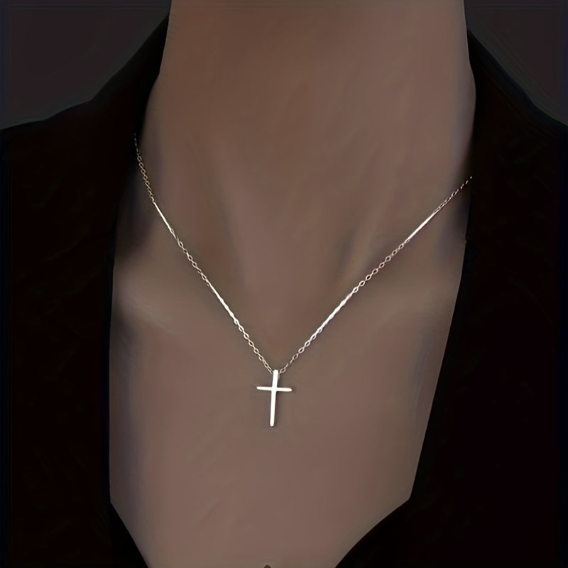 Classic Vintage Cross Necklace Plated Neck Jewelry Accessories Gift