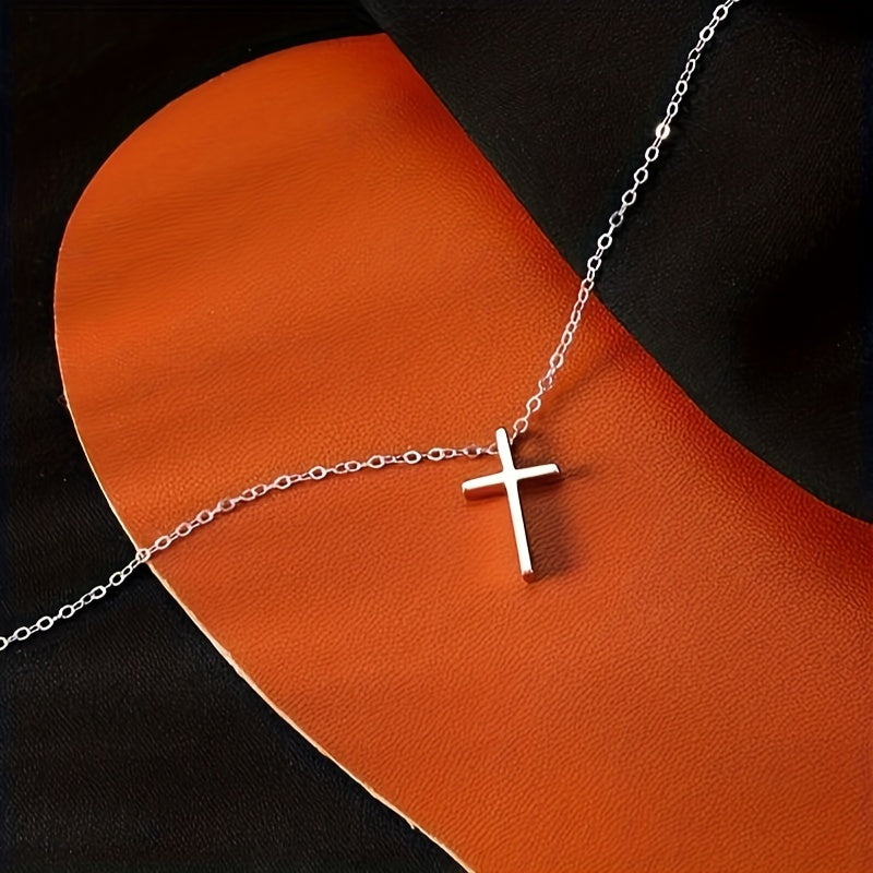 Classic Vintage Cross Necklace Plated Neck Jewelry Accessories Gift