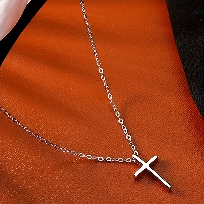 Classic Vintage Cross Necklace Plated Neck Jewelry Accessories Gift